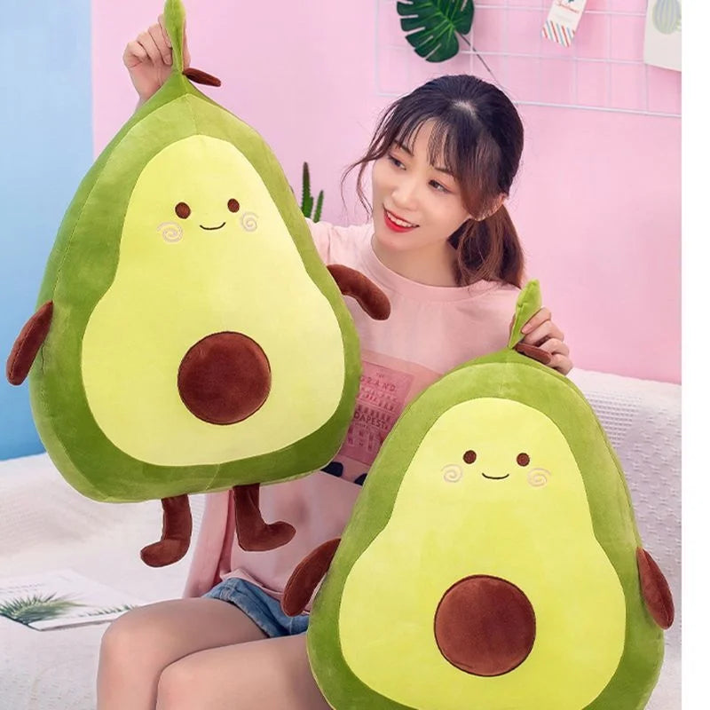 🥑 Cute Avocado Plush Pillow – Soft, Cozy & Adorable! 🥑